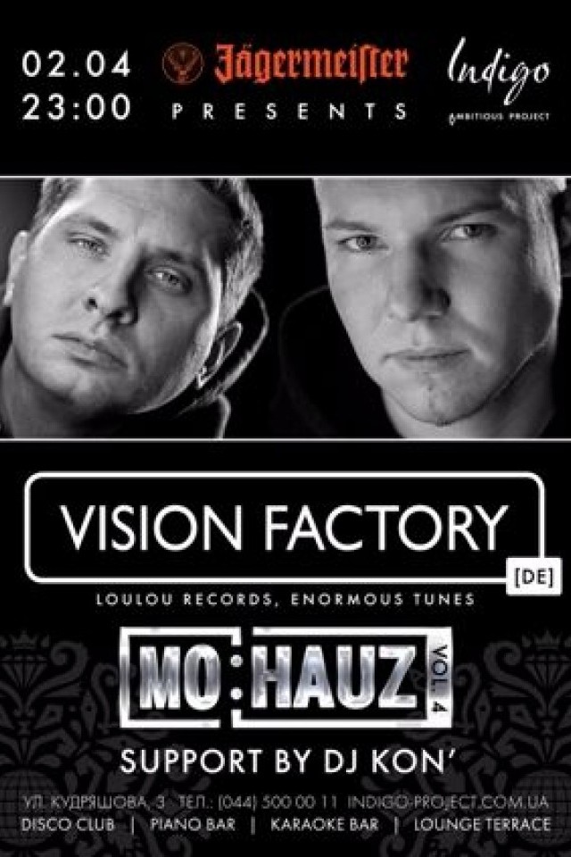 Mo Hauz проект Vision Factrory в клубе Indigo