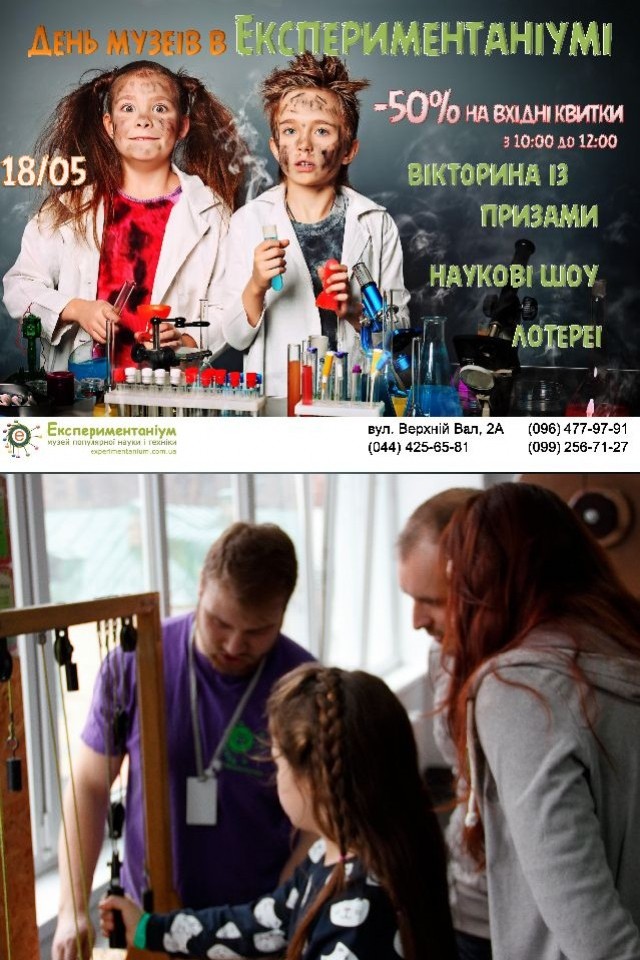 День музеїв в Експериментаніумі