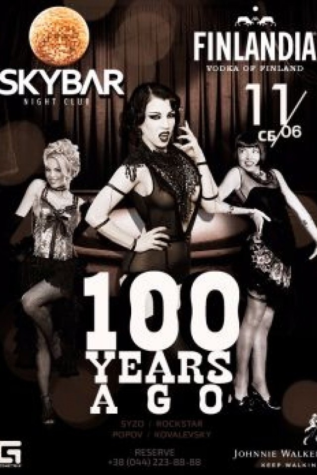 A hundred years ago - Welcome to Skybar 