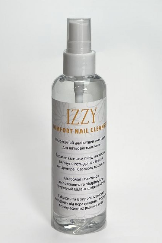 Профессиональная Подготовка Ногтя: Деликатный Очиститель Izzy Comfort Nail Cleanser 100мл