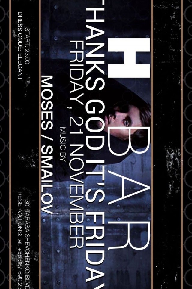 H-BAR Thank's God it's Friday