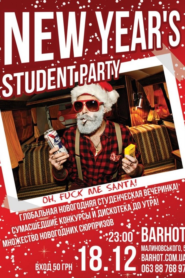 18/12 - NEW YEAR'S STUDENT PARTY @ BarHot