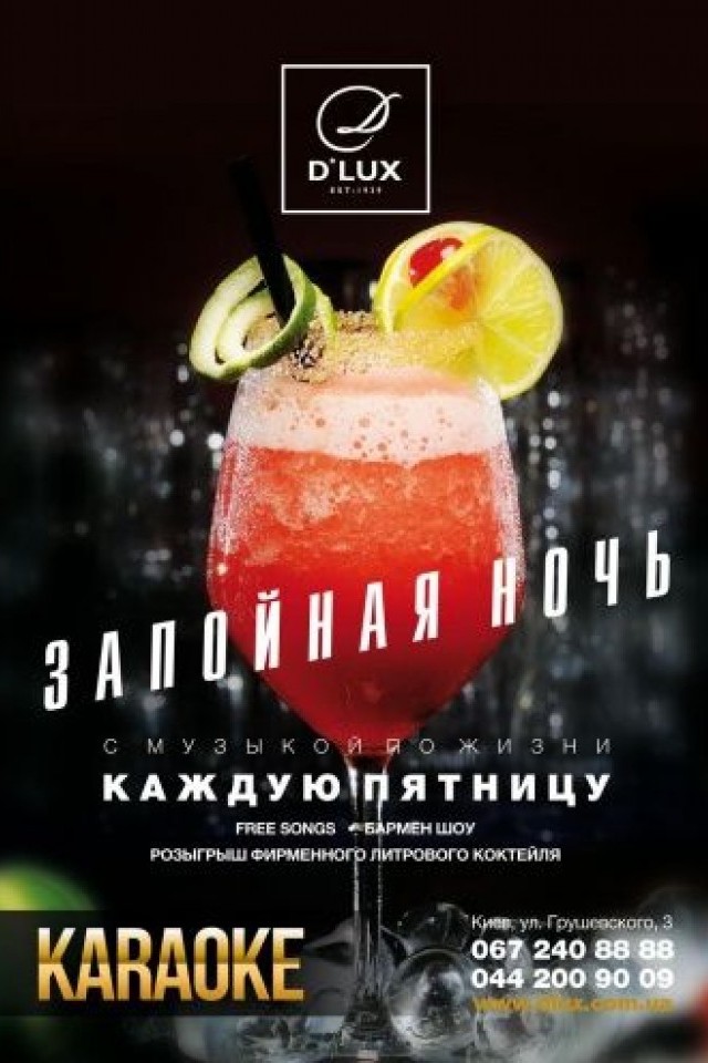 Запойная ночь в ночном клубе D*Lux