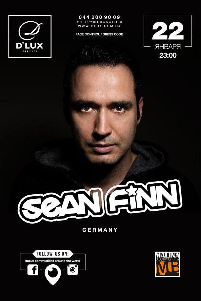 SEAN FINN в D*Lux Club