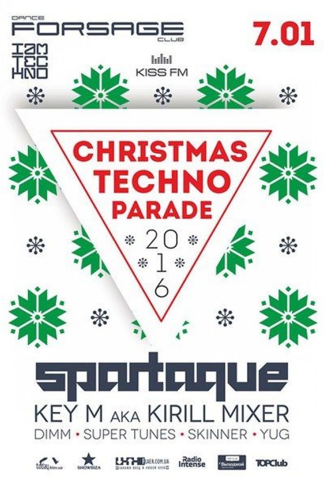 Christmas techno parade в Forsage Club