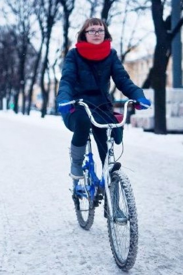 Зимовий день "Велосипедом на роботу" в Києві